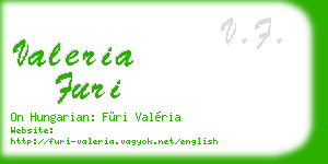 valeria furi business card